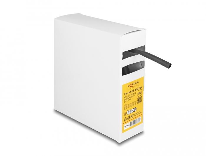 Delock Schrumpfschlauchbox, mit Innenkleber, Schrumpfverhältnis 4:1, 5 m x - Delock