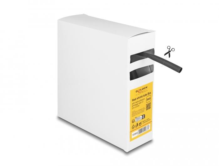 Delock Schrumpfschlauchbox, mit Innenkleber, Schrumpfverhältnis 4:1, 5 m x - Delock