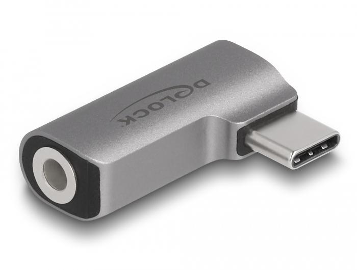 Delock Audio Adapter USB Typ-C™ Stecker zu 3,5 mm 4 Pin Klinkenbuchse
