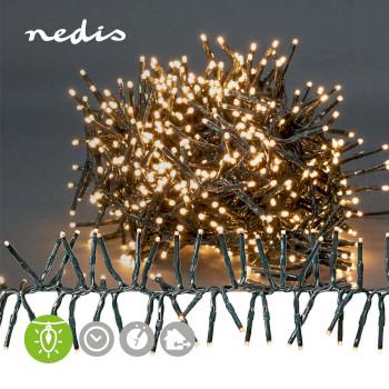 Dekorative Beleuchtung Cluster 768 LEDs Warmweiß 5,60 m Licht - Nedis