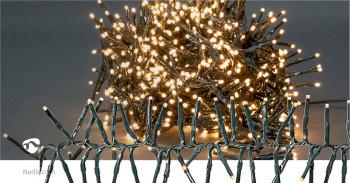 Dekorative Beleuchtung Cluster 768 LEDs Warmweiß 5,60 m Licht - Nedis