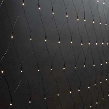 Dekoratives Lichtnetz Warmweiß 160 LEDs 2 x 1 m Licht - Nedis