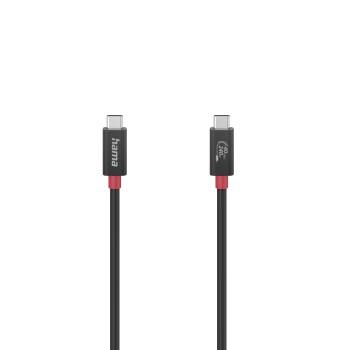 USB-C-Kabel, E-Marker, USB4 Gen3, 40 Gbit/s, 5 A, 240 W, 1,00 m - Hama