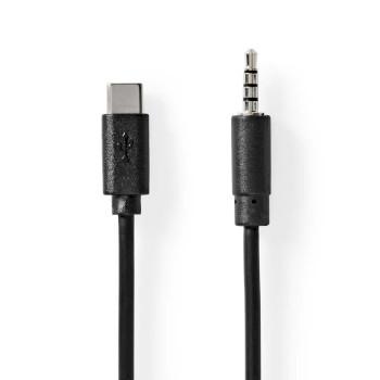USB-C™ Adapter USB 2.0 USB-C™ Stecker 3,5 mm Stecker 1,00 m Rund - Nedis