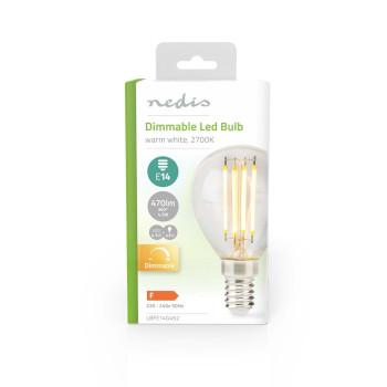 LED-Glühlampe E14 G45 4,5 W 470 lm 2700 K Dimmbar Warmweiß - Nedis