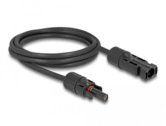 Delock MC4 Solarkabel 4 mm² Stecker zu Buchse 2 m schwarz - Delock