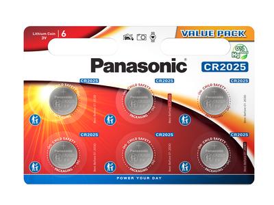 Panasonic Lithium CR2025 Blister 6 - Panasonic