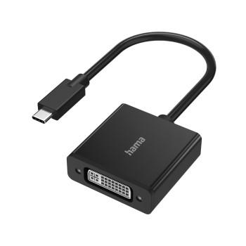 Videoadapter, USB-C-Stecker - DVI-Anschluss, Ultra-HD 4K - Hama