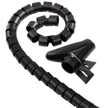 Kabelbinder-Schlauch, 2 m, 25 mm, schwarz - Hama