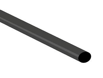 THERMISCHE SCHRUMPSCHLAUCH 4.8mm - SCHWARZ