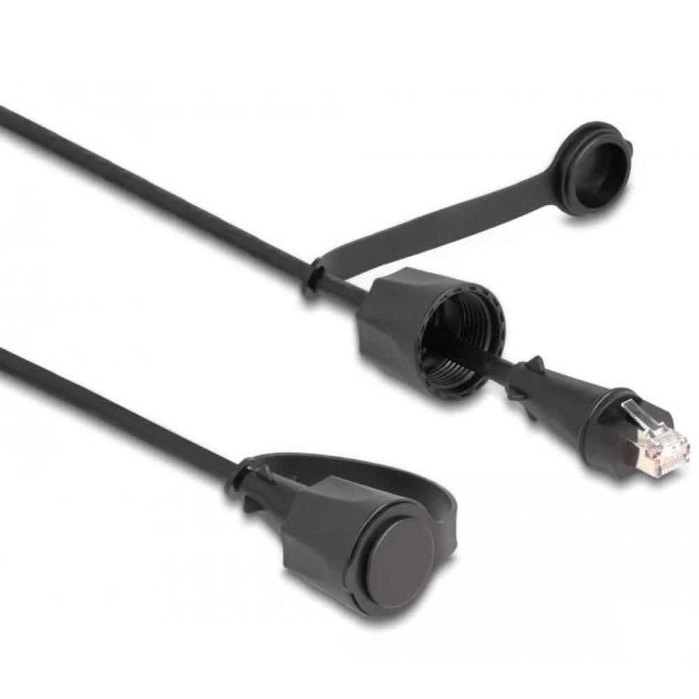 Delock Netzwerkkabel RJ45 Stecker zu RJ45 Stecker Cat.6 STP mit Verschluss