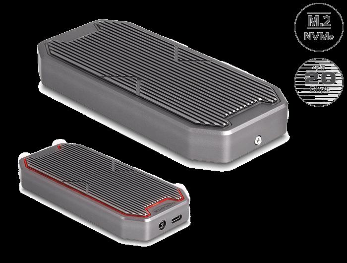 Delock Externes Gaming-Gehäuse für M.2 NVMe PCIe SSD mit SuperSpeed USB