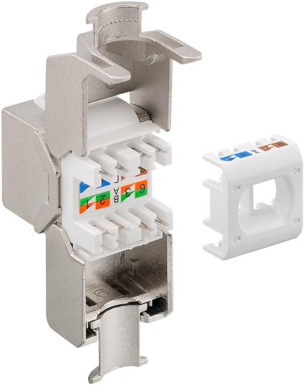 Keystone-Modul RJ45 CAT 8.1, STP, GHMT-zertifiziert - Goobay