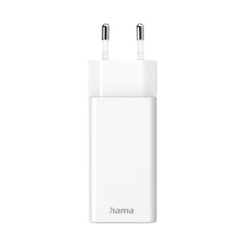 Schnelllader, GaN, 1x USB-C PD, 1x USB-A QC, Mini-Ladegerät, 65 W, weiß - Hama