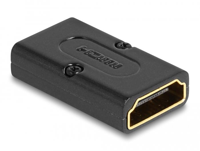 Delock HDMI-Adapter Stecker auf Buchse 8K 60 Hz Metall