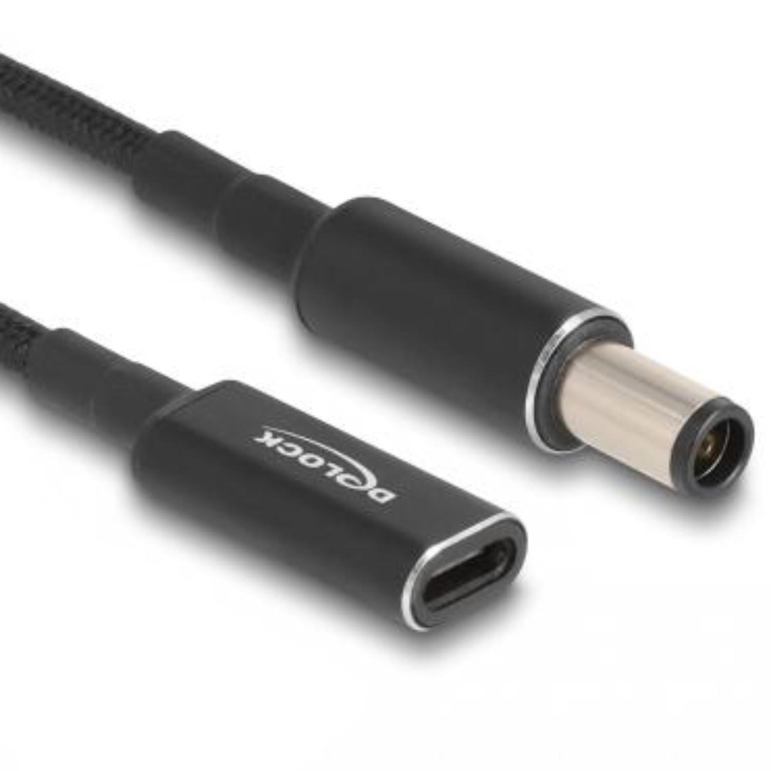 Delock Adapterkabel für Notebook-Ladekabel USB Type-C™-Anschluss auf HP 7.4