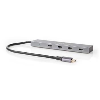 USB C Hub mit 4× USB C Ports und Power Delivery