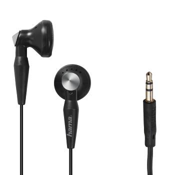 Kopfhörer Peaky, Earbuds, Kabelschutz gegen Knicken, schwarz - Hama