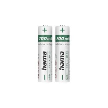 NiMH-Akkus, AAA micro, 700 mAh 1,2V, 2 Stück - Hama