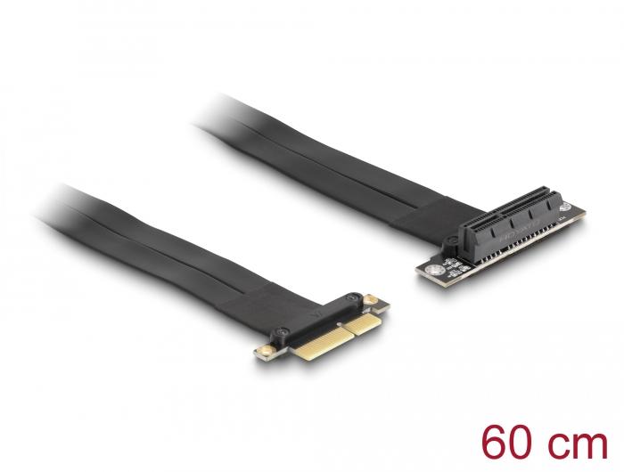 Delock Riser Karte PCI Express x4 Stecker zu x4 Slot 90 gewinkelt mit Ka
