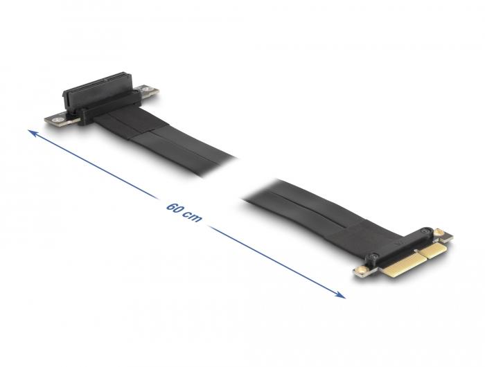 Delock Riser Karte PCI Express x4 Stecker zu x4 Slot 90 gewinkelt mit Ka