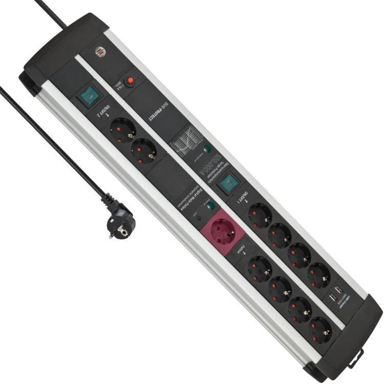 Brennenstuhl Steckdosenleiste PPL Duo 11x 3m 2xUSB - Brennenstuhl