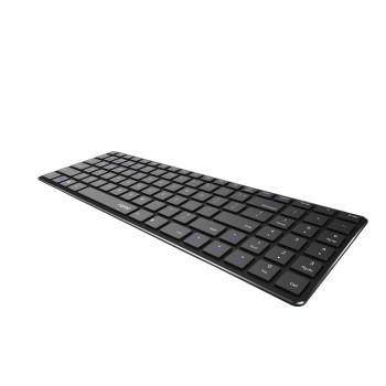 E9100M Multimode drahtloses ultraflaches Tastatur, Schwarz, QWERTY US - Rapoo