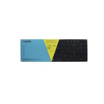 E9100M Multimode drahtloses ultraflaches Tastatur, Schwarz, QWERTY US - Rapoo