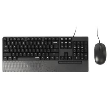NX2000 Kabelgebundeltes Desktop-Combo-Set, Schwarz, QWERTY US - Rapoo