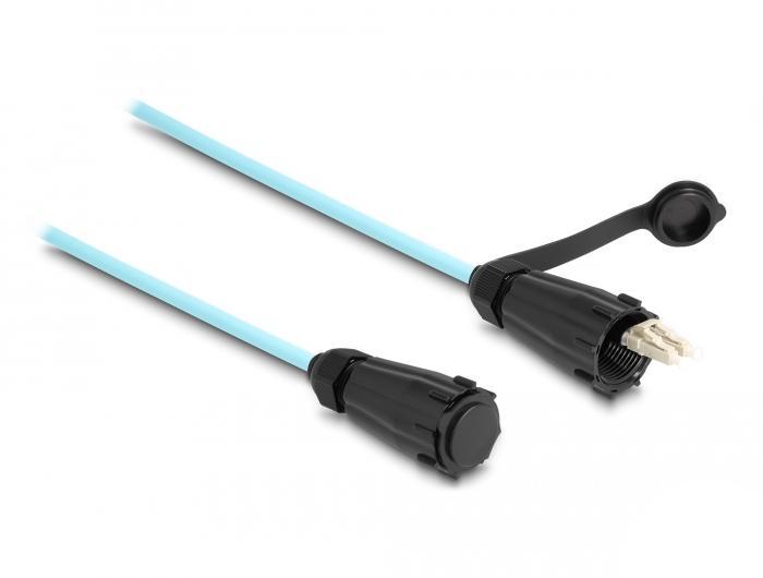 Delock LWL Kabel LC Duplex zu LC Duplex OM3, 2 m