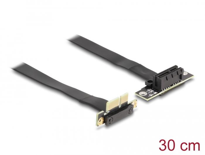 Delock Riser Karte PCI Express x1 Stecker 90 gewinkelt zu x1 Slot 90 g