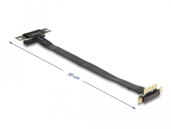 Delock Riser Karte PCI Express x1 Stecker 90 gewinkelt zu x1 Slot 90 g