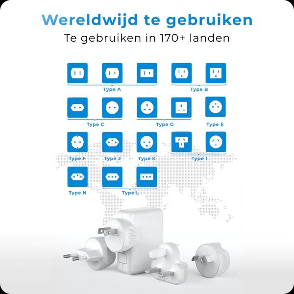 Weltweit-Stecker modular - 170 Länder