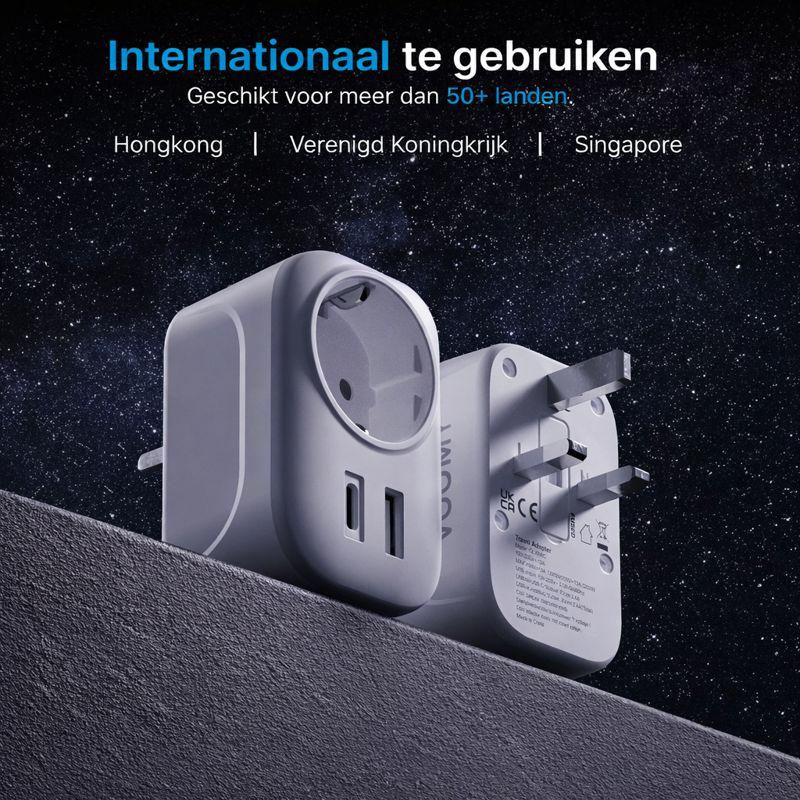 Weltreiseadapter mit USB