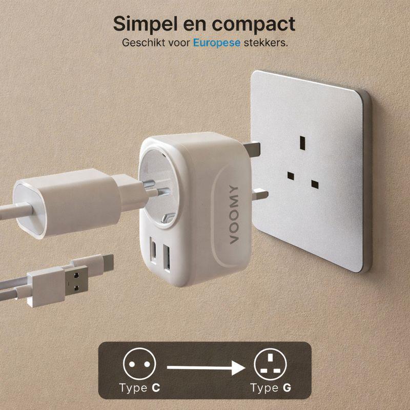 Weltreiseadapter mit USB