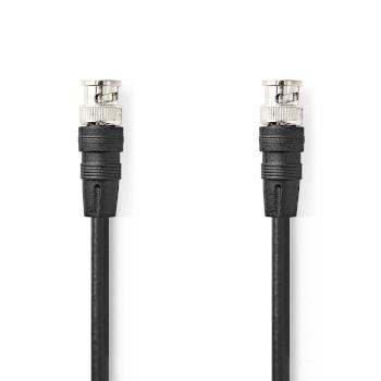 BNC-Videokabel BNC Stecker BNC Stecker Vernickelt 75 Ohm 1,00 m Rund - Nedis
