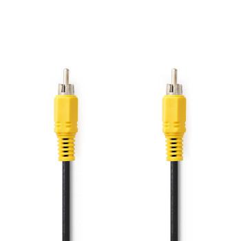 Composite Videokabel RCA Stecker RCA Stecker Vernickelt 480p 5.00 m - Nedis