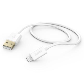 Ladekabel, USB-A - Lightning, 1,5 m, weiß - Hama