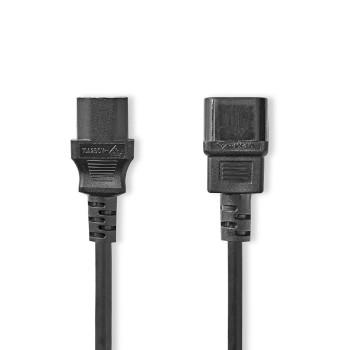 Stromkabel IEC-320-C14 IEC-320-C13 Gerade Gerade Vernickelt - Nedis