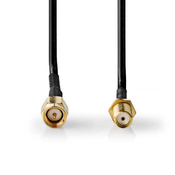Antennenkabel SMA Stecker SMA Buchse Vergoldet 50 Ohm Einfach - Nedis