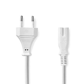 Stromkabel Euro Male IEC-320-C7 Gerade Gerade Vernickelt 2,00 m - Nedis