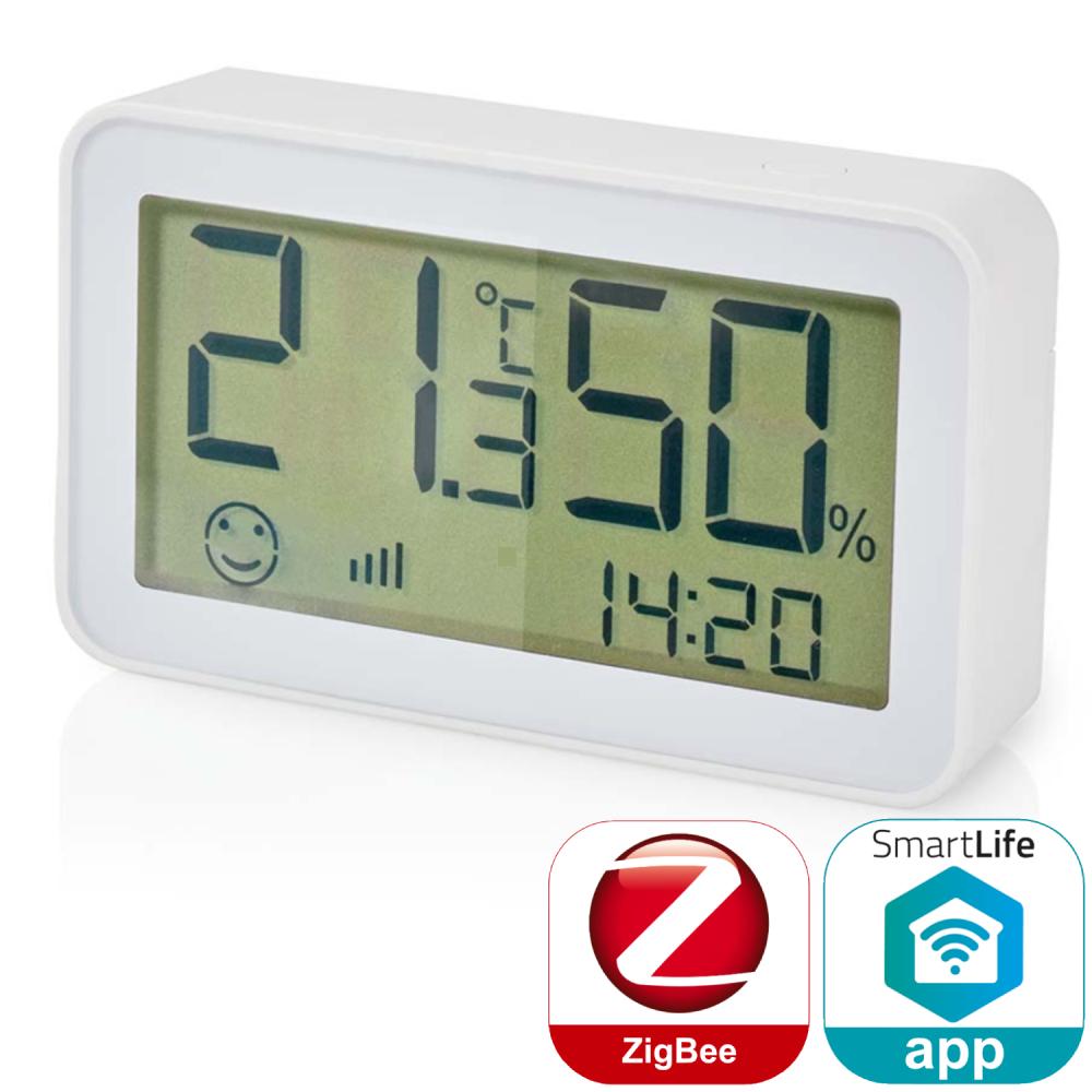 Intelligenter Klimasensor Zigbee 3.0 Batteriebetrieben Android™ / IOS Weiß - Nedis