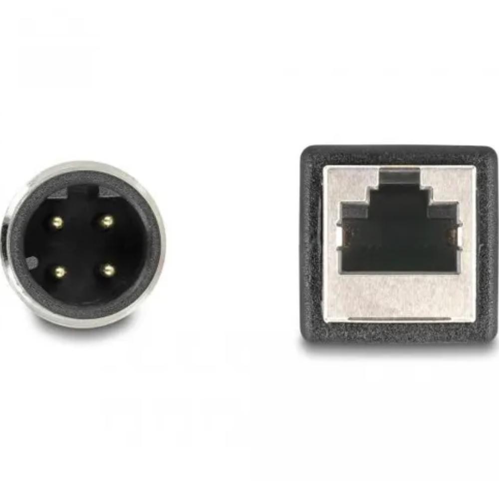 M12 D-codiert 4-polig zu RJ45 Adapterkabel