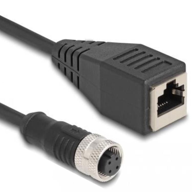 M12-auf-RJ45-Ethernetkabel - Delock