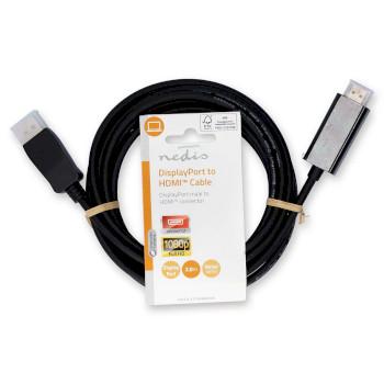 DisplayPort-Kabel DisplayPort-Stecker HDMI™-Anschluss 1080p - Nedis