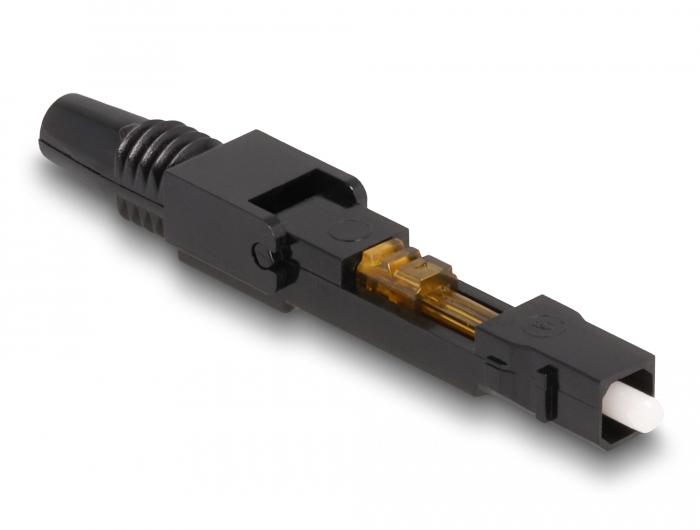 Delock LWL Schnellverbinder SC Simplex Stecker APC feldkonfektionierbar