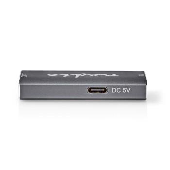 HDMI™ Repeater 25 m 8K@60Hz 0 Gbps Aluminium Anthrazit - Nedis