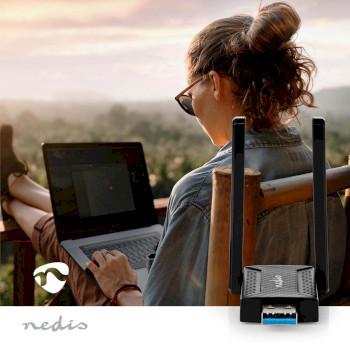 Netzwerk-Dongle Wi-Fi AC1200 2,4/5 GHz (Dual Band) USB3.0 - Nedis