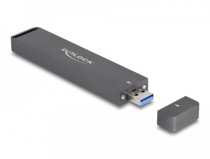 Delock Externes Gehäuse für M.2 NVMe PCIe SSD oder SATA SSD mit USB 10 G