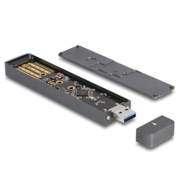 Delock Externes Gehäuse für M.2 NVMe PCIe SSD oder SATA SSD mit USB 10 G